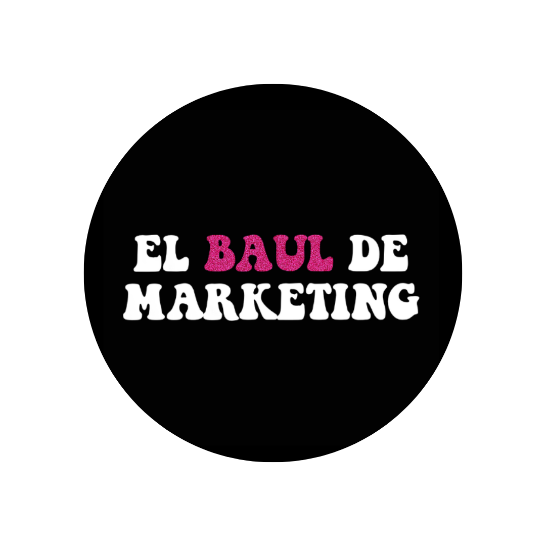 logo circular el baul de marketing